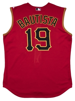 2007 Jose Bautista Game Used Pittsburgh Pirates Alternate Jersey Vest 
